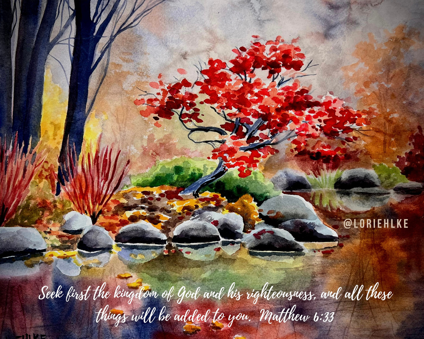 Japanese Garden print 8x10