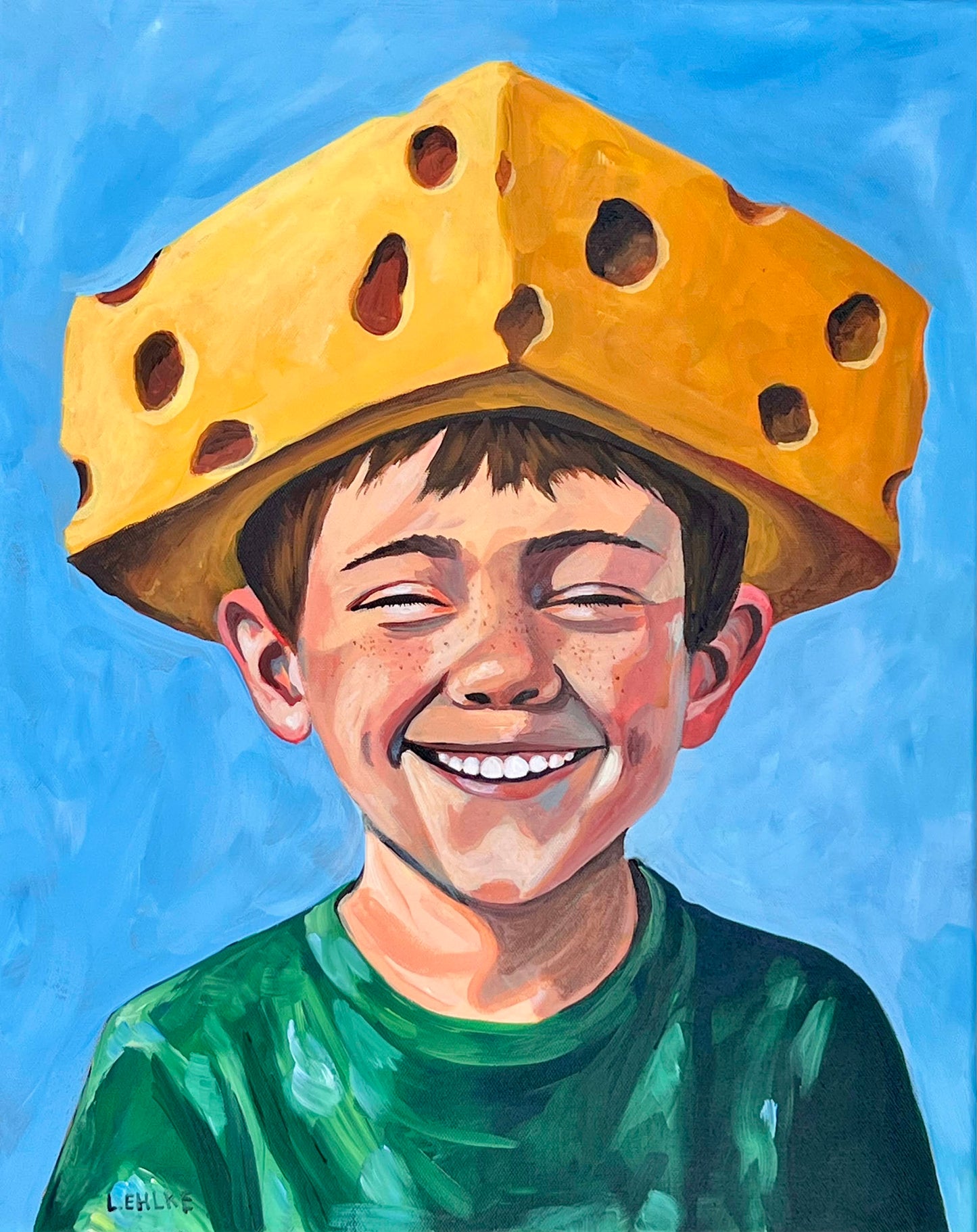 Cheese Head - Acrylic Print