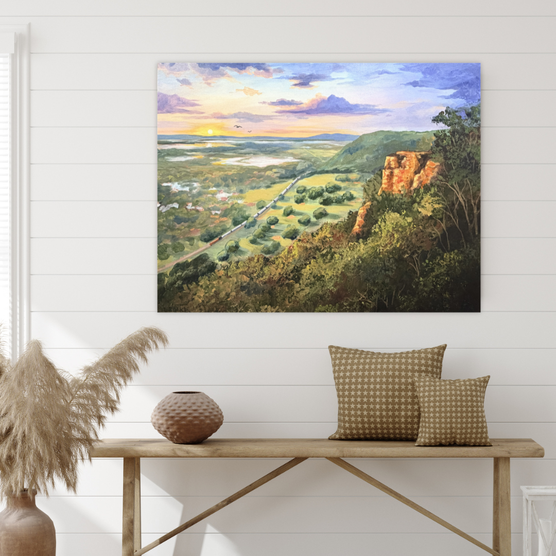 Bluff View to the Right - Acrylic Original - 22x28