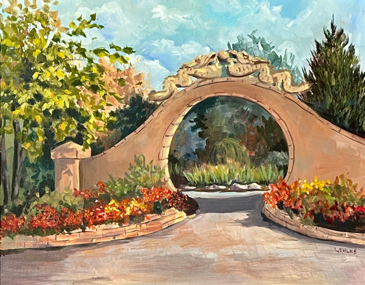 International Friendship Garden Entrance 16x20
