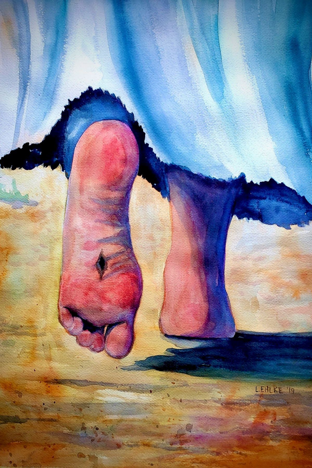 Follow Me - Watercolor Print
