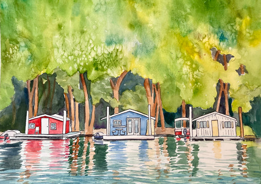 Boat Houses 11x14