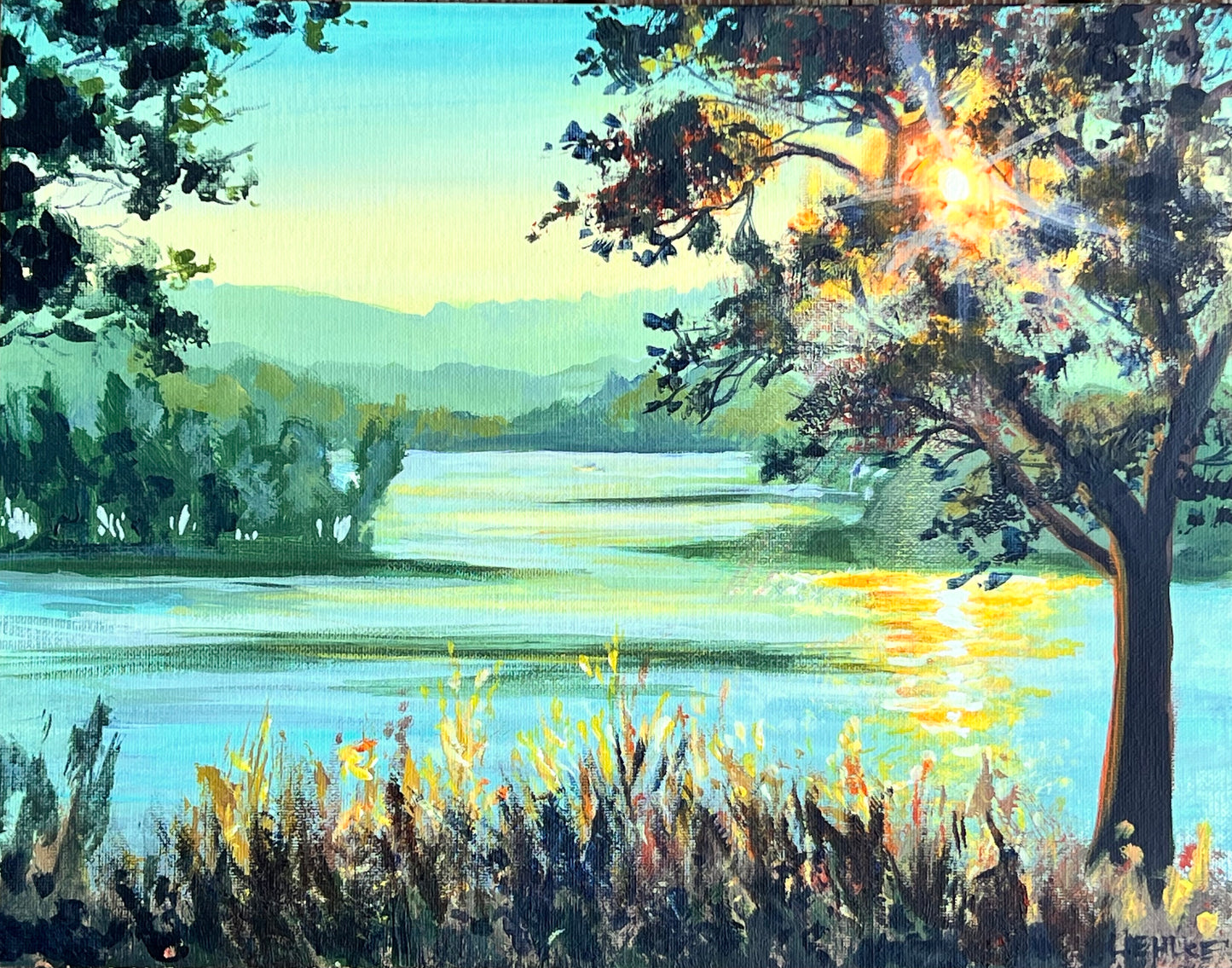 Golden River - Original Acrylic 11x14