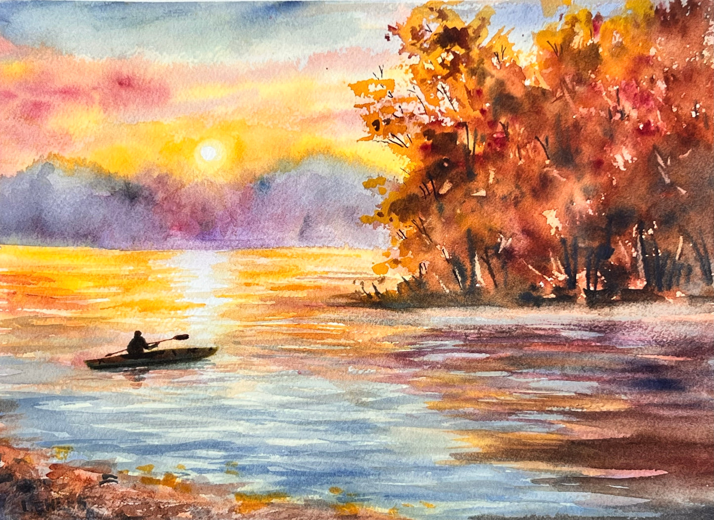 Sunset Glide "9x12" Print