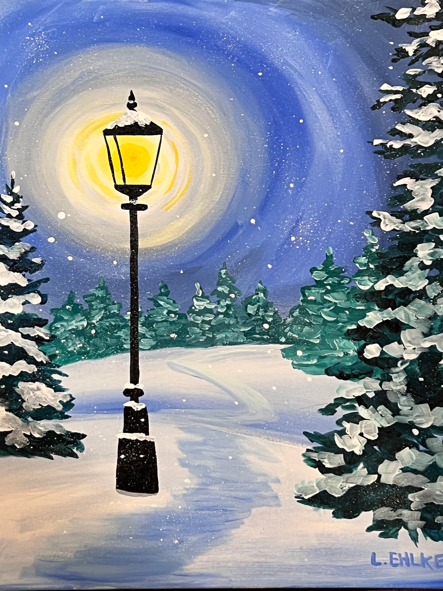 Winter Light on Canvas 16" X 20"