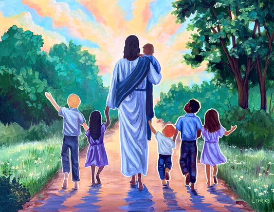 Jesus Loves the Little Children 11x14 Print