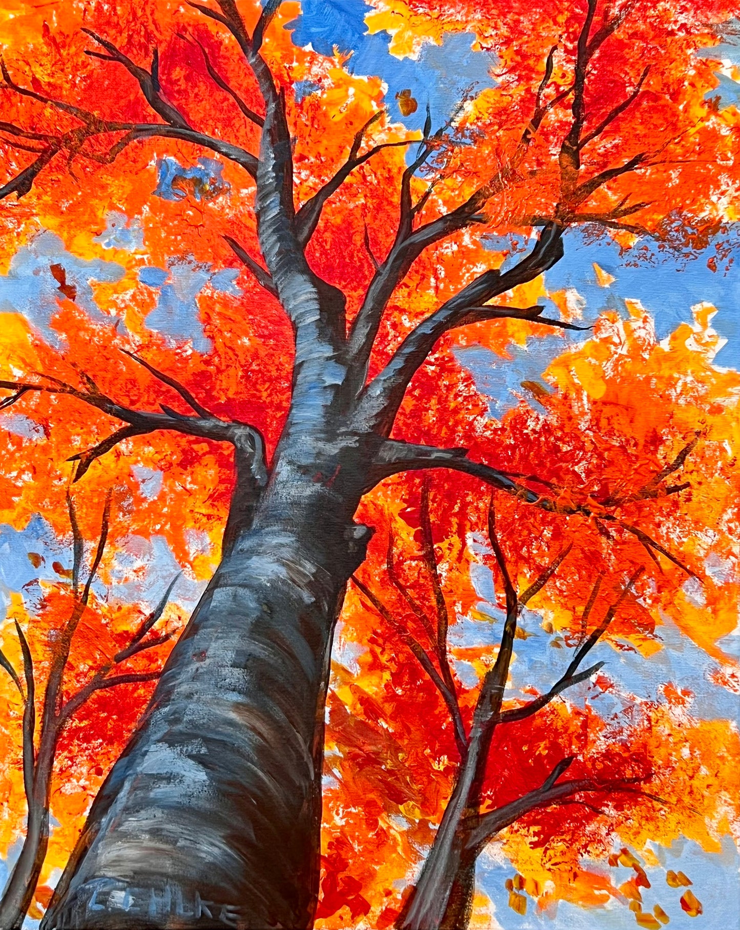 Fire Tree - 11" X 14" Print