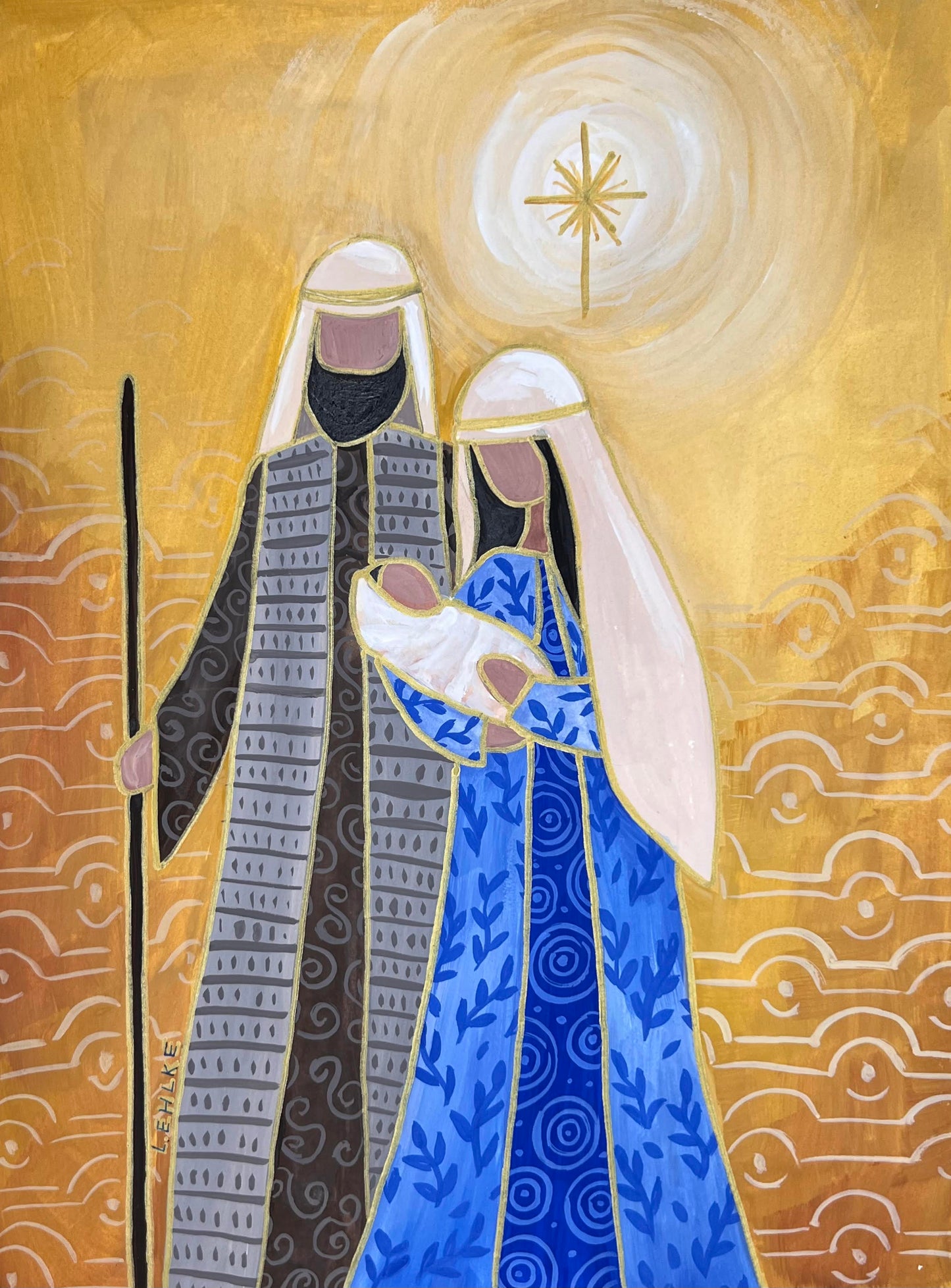 Mary and Joseph - 11" X 14" Print