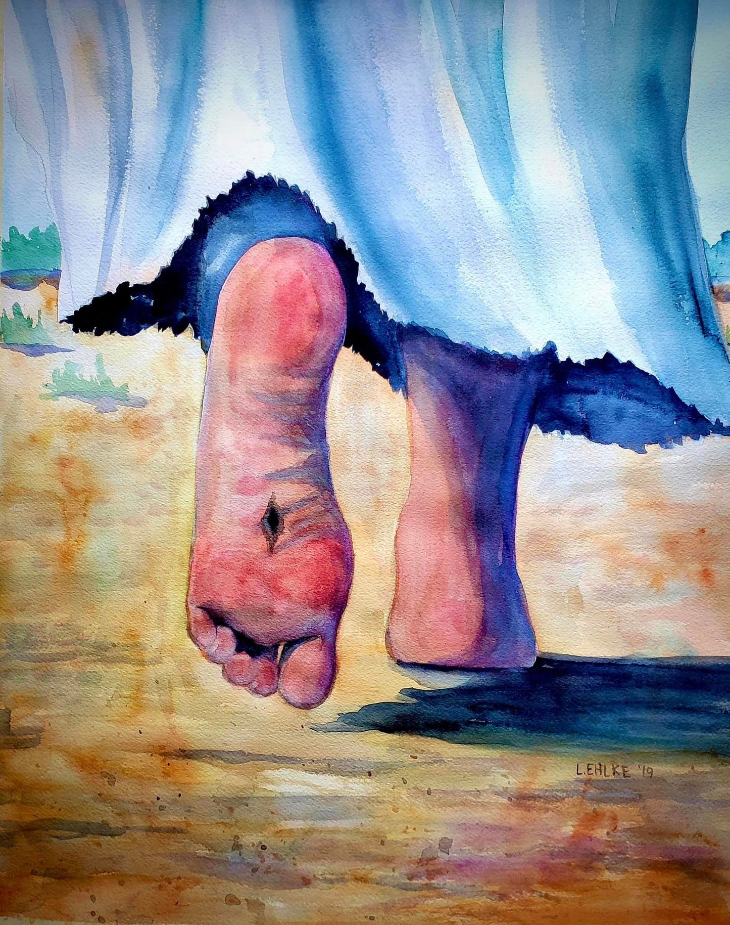 Jesus Walking - 11" X 14" Print