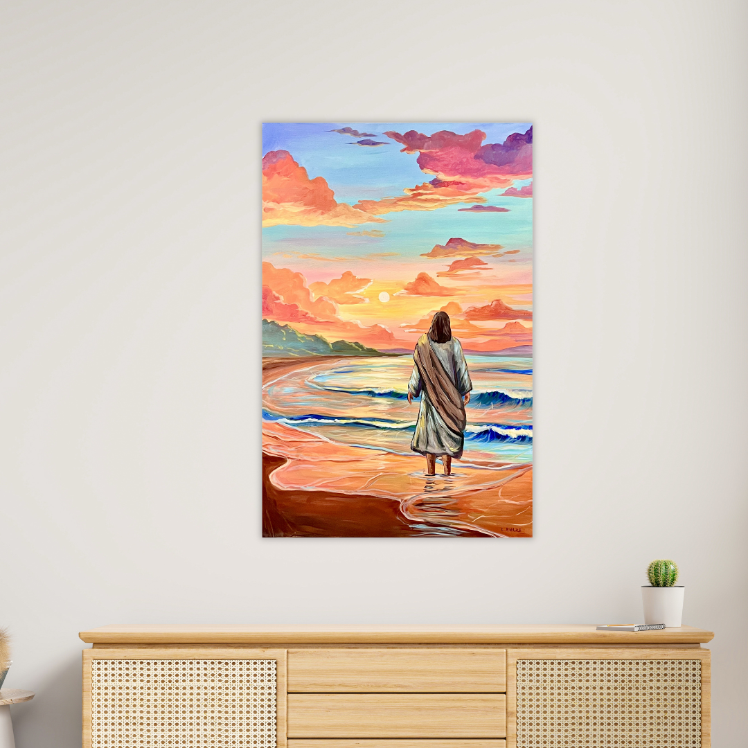 Jesus at Sunset - Acrylic Print