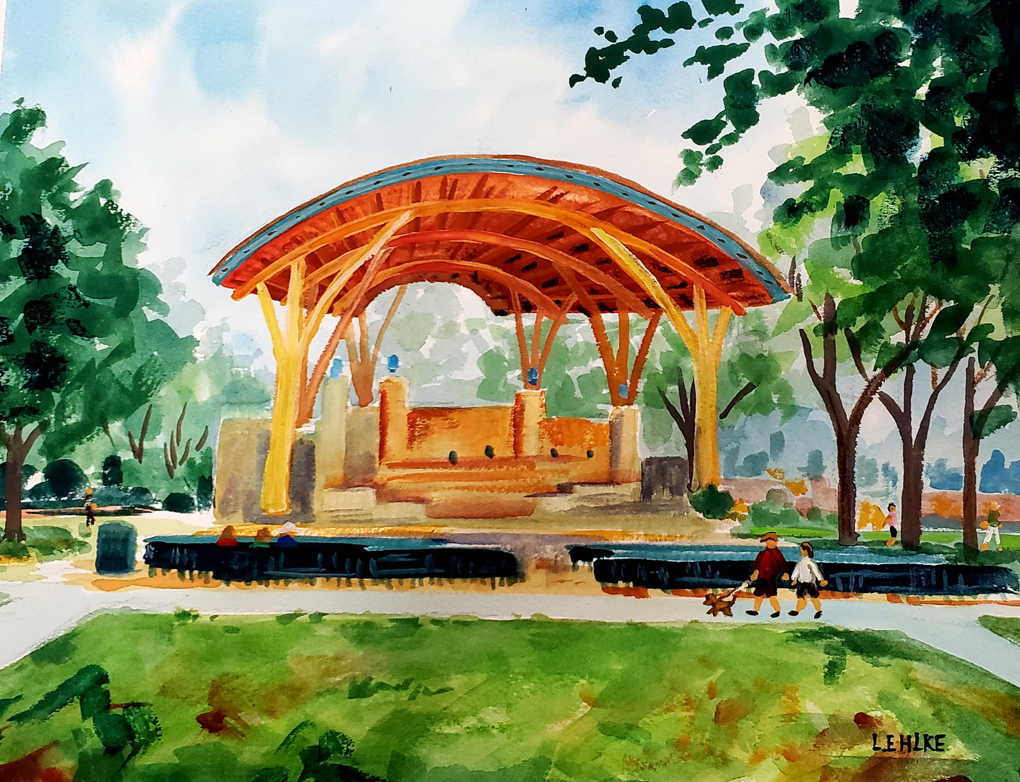 La Crosse Band Shell - Acrylic Print