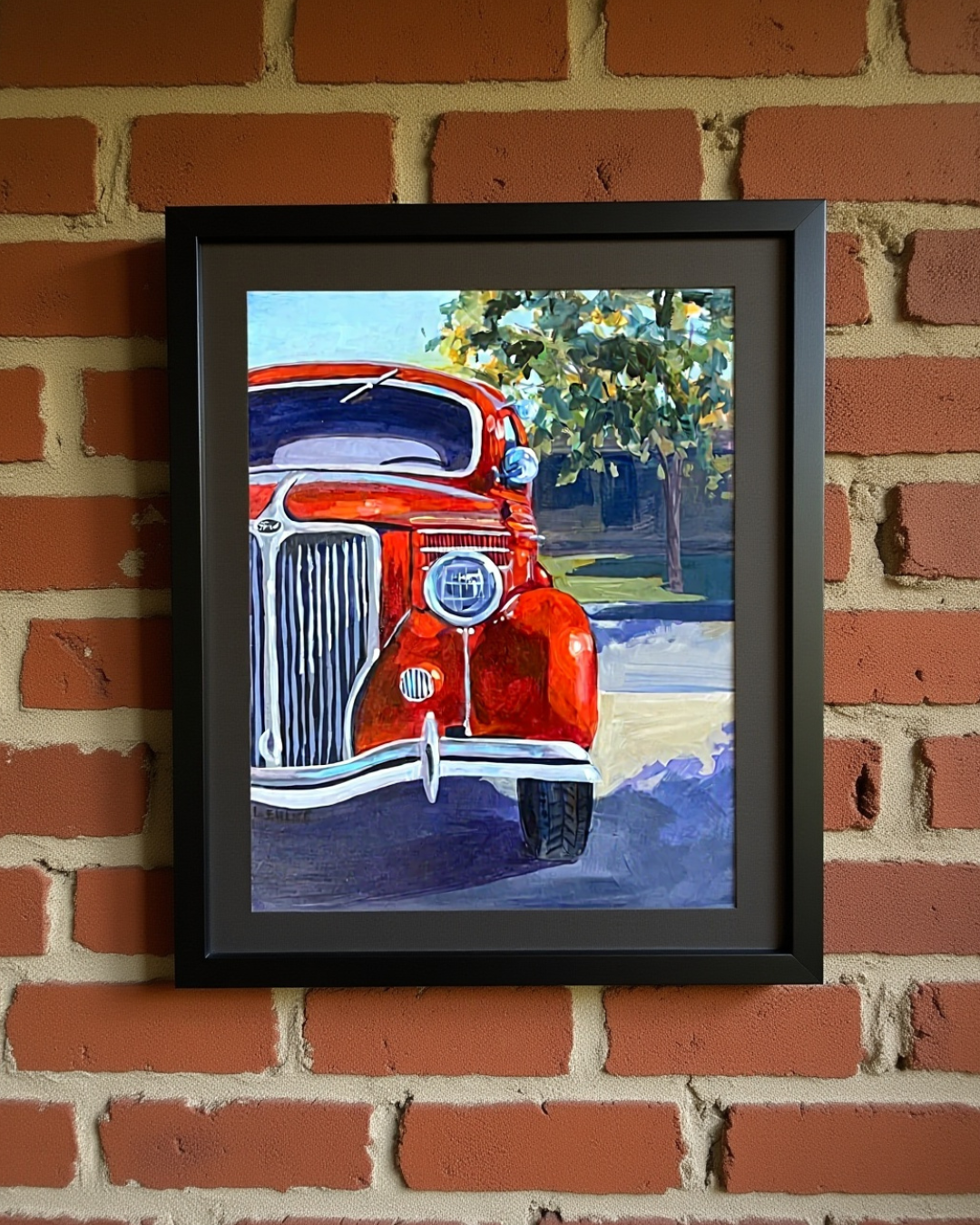 Red Truck Close Up 11x14