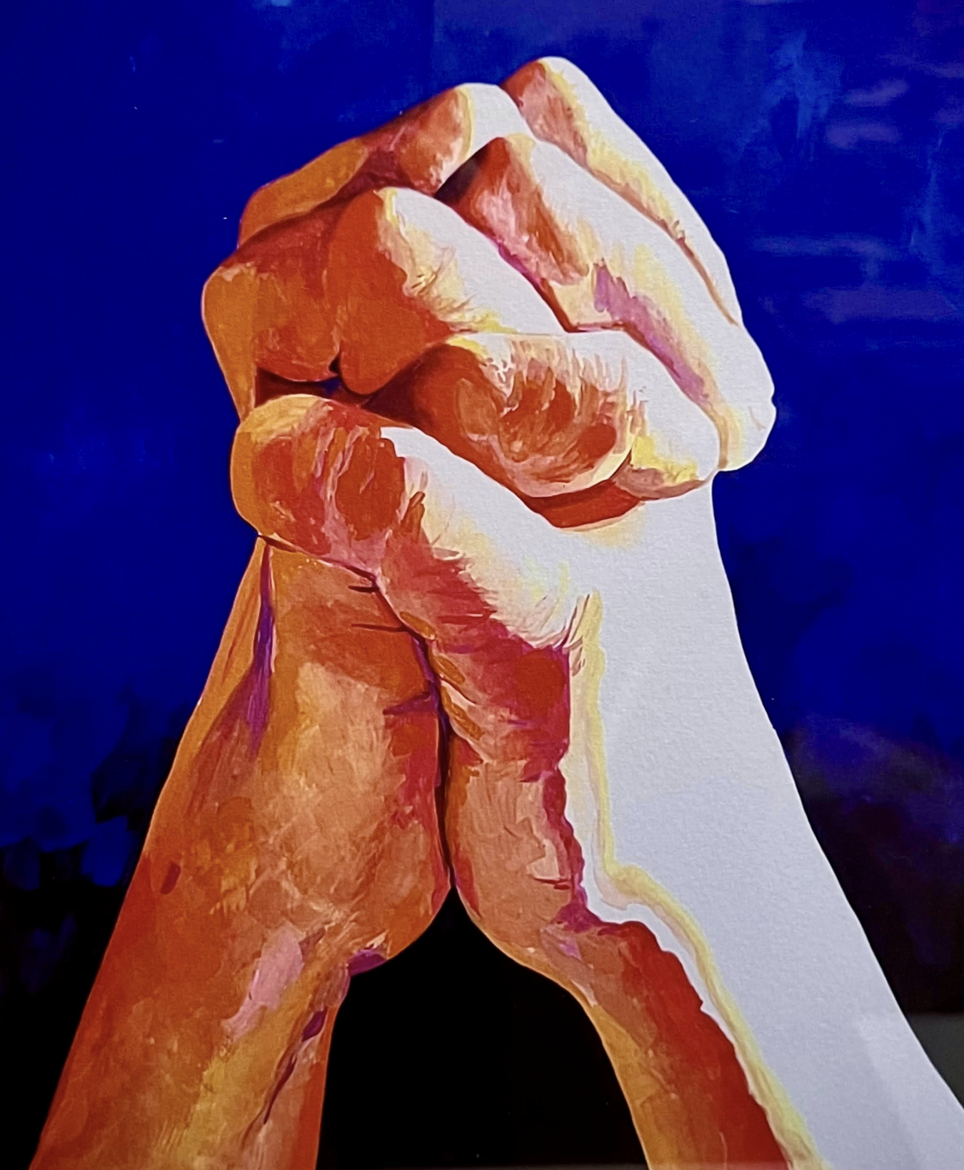 Praying Hands - Gouache Print