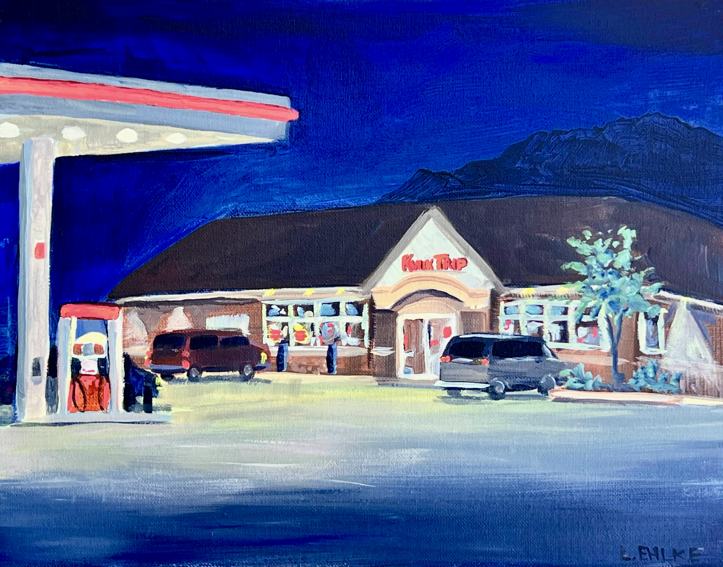 Kwik Trip at Night - Acrylic Print