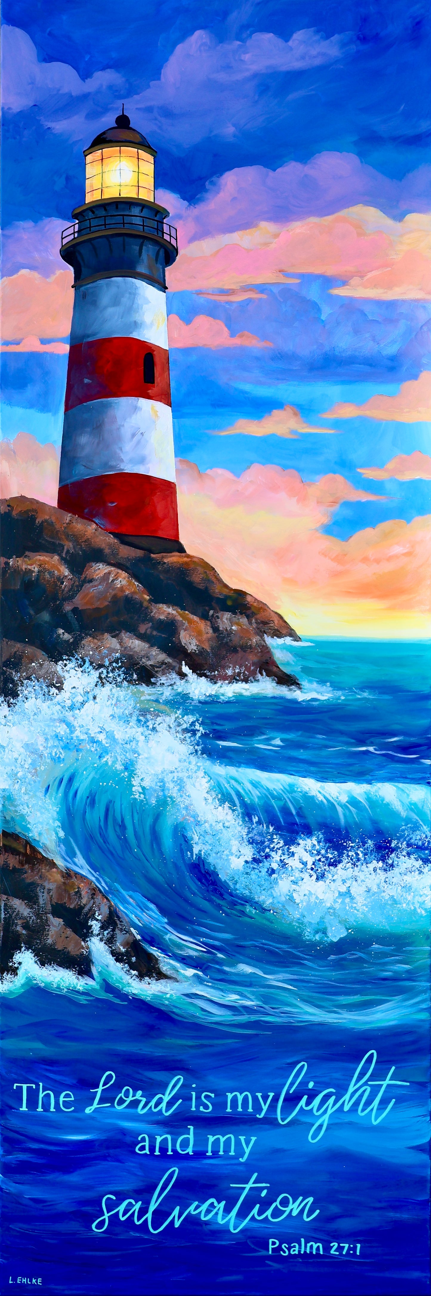 Light and Salvation - Acrylic Original - 20x60