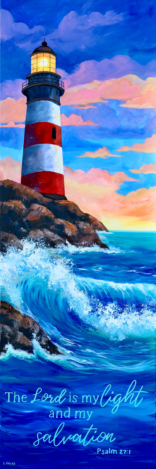 Light and Salvation - Acrylic Original - 20x60