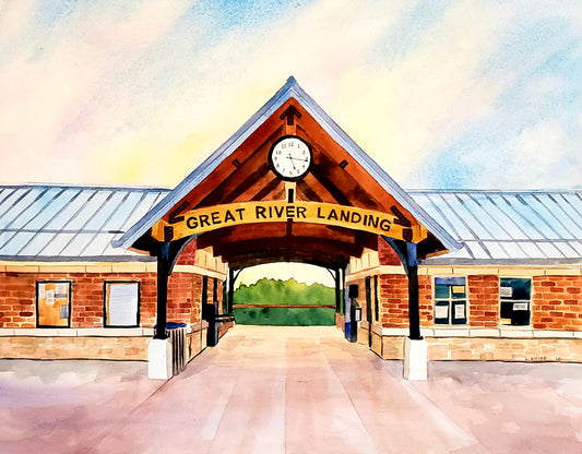 Great River Landing - 11" X 14" Print