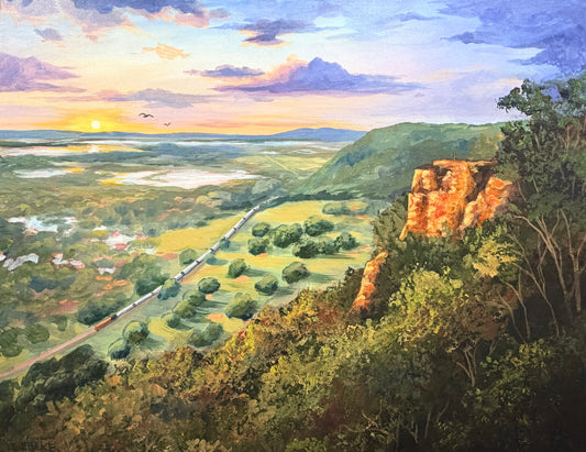Bluff View to the Right - Acrylic Original - 22x28