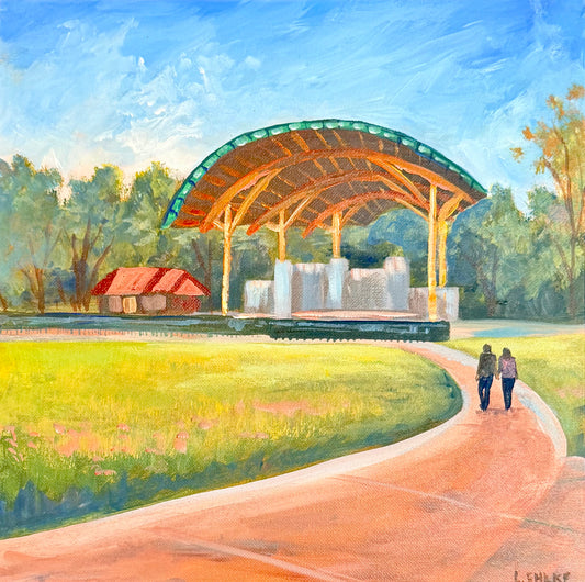 Band Shell Acrylic - Acrylic Original - 12x12