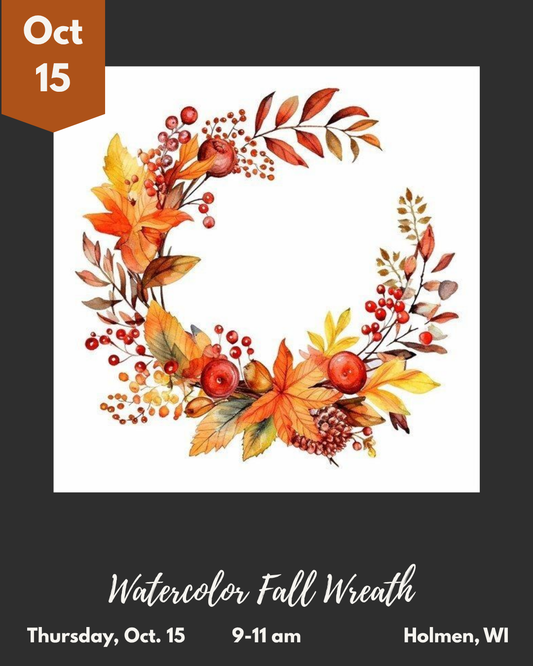 Watercolor Wreath Painting Class