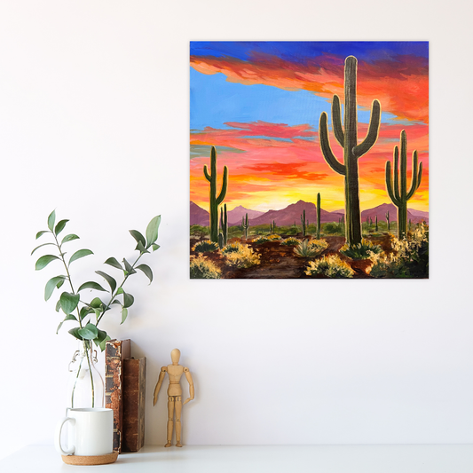 AZ Sunset - Acrylic Original - 24x24