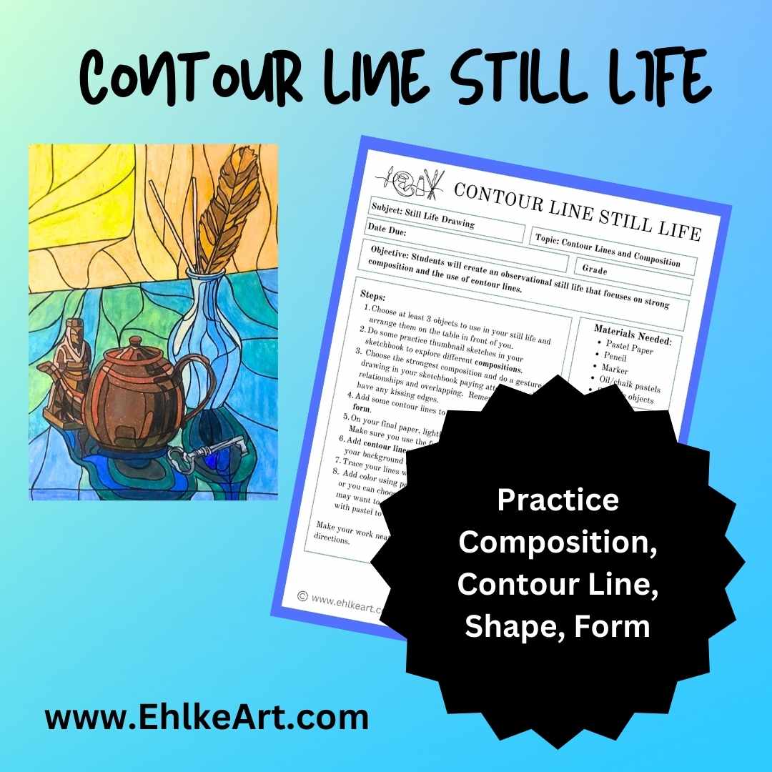 Contour Line Still Life Handout