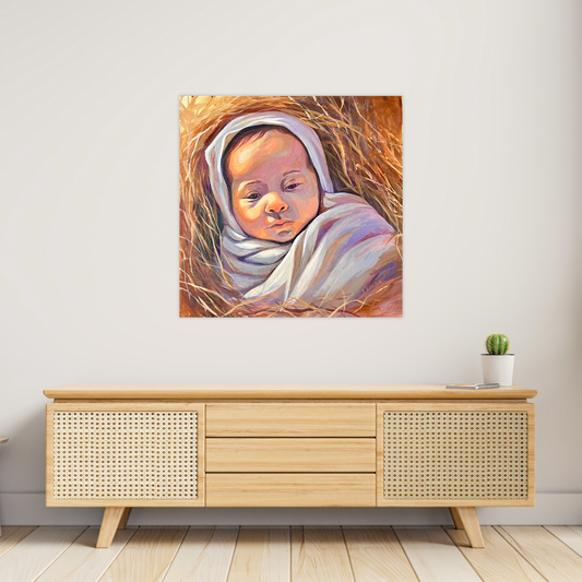 Baby Jesus - Acrylic Original - 20x20