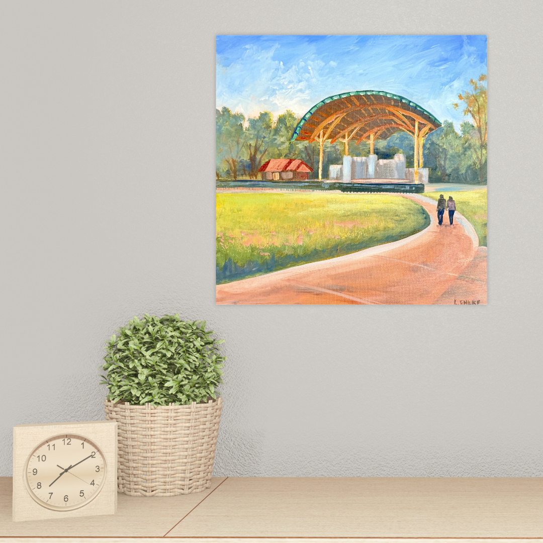 Band Shell Acrylic - Acrylic Original - 12x12