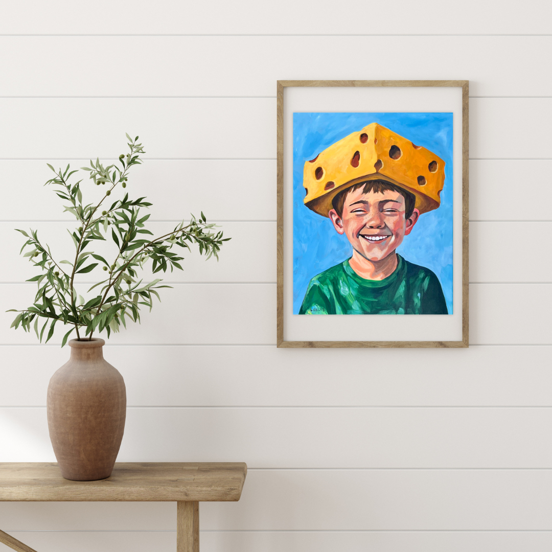 Cheese Head - Acrylic Print