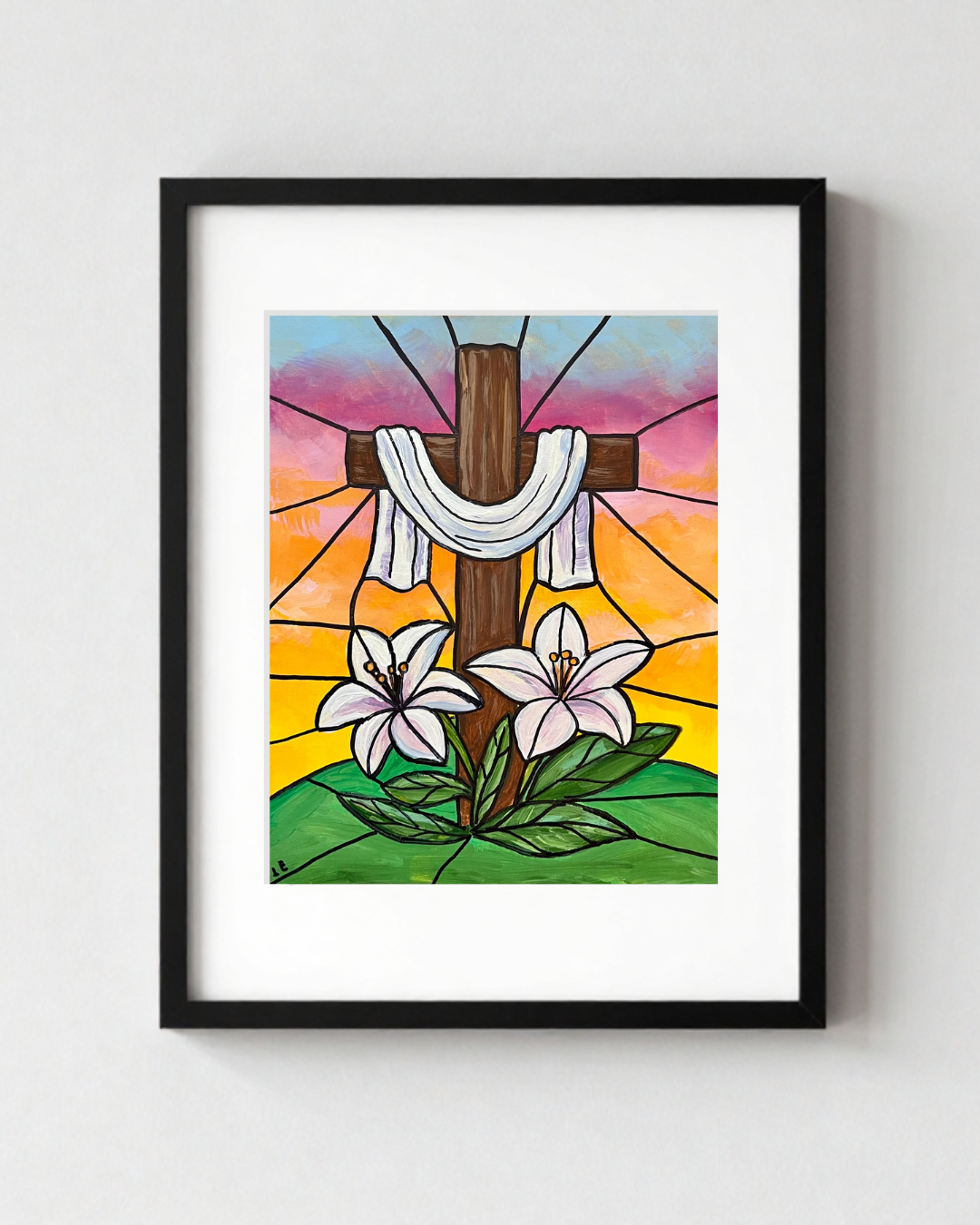 Easter Cross 8x10