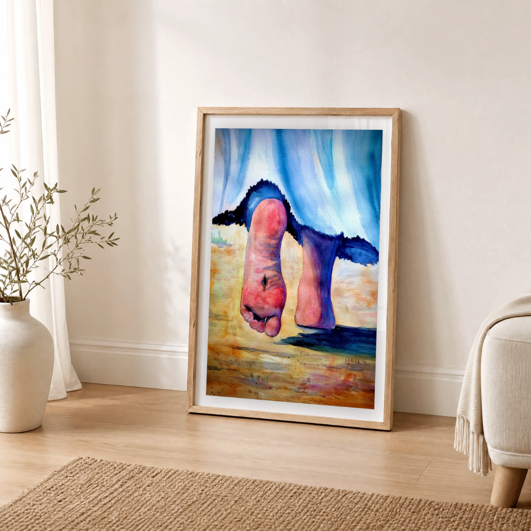 Follow Me - Watercolor Print