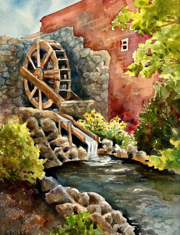 Garden Wheel La Crosse - Watercolor Print