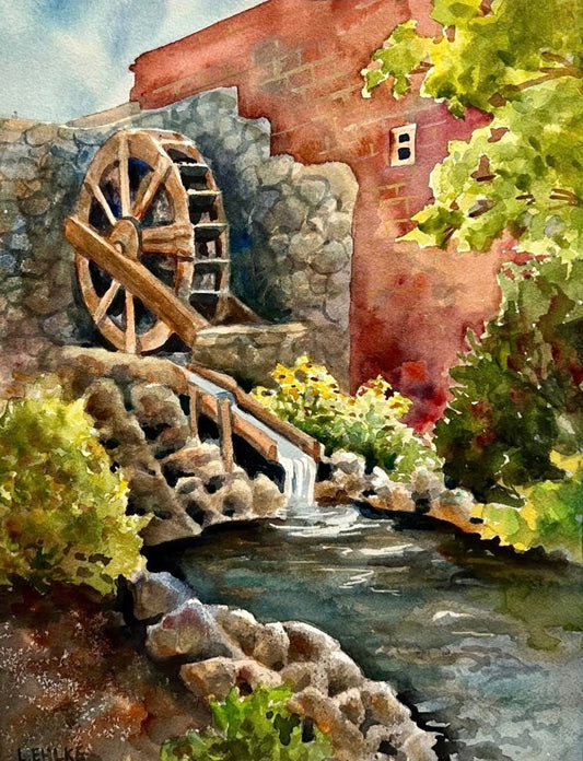 Garden Wheel La Crosse - Watercolor Print