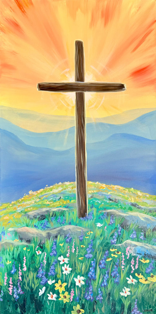 Radiant Hope - Original Acrylic Painting on Canvas (24x48)