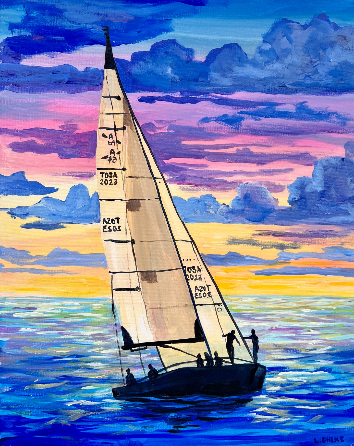 Sailboat - 11" X 14" Print