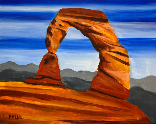 Delicate Arch on Canvas 16" X 20"