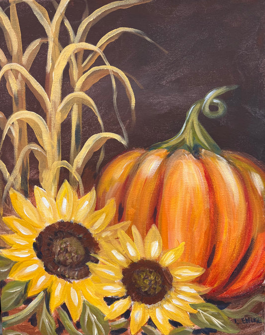 Autumn Harvest on Canvas 16" X 20"