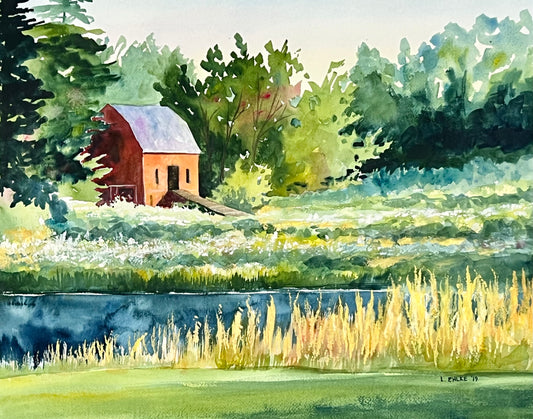 Country Farm on Paper 16" X 20"