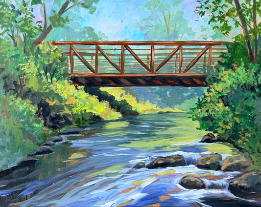 Halfway Creek Bridge - Acrylic Print