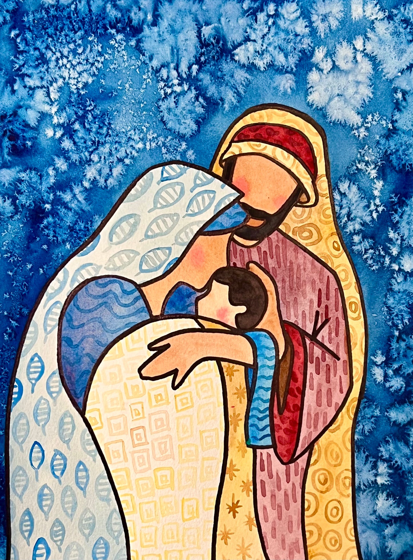 Mary and Joseph - 11" X 14" Print