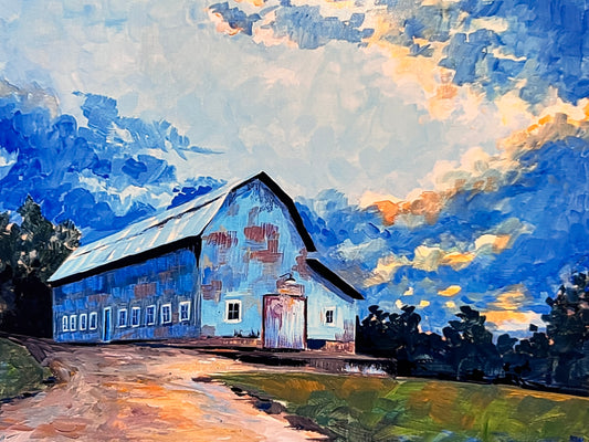 Blue Barn - 11" X 14" Print