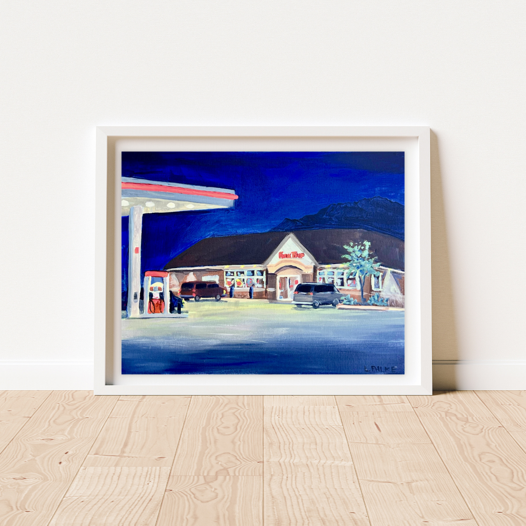 Kwik Trip at Night - Acrylic Print