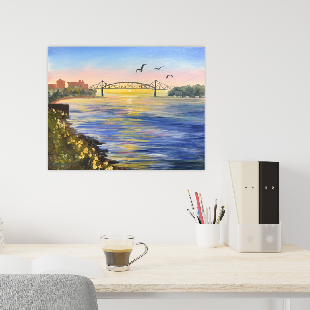 La Crosse Bridge - Acrylic Original - 11x14