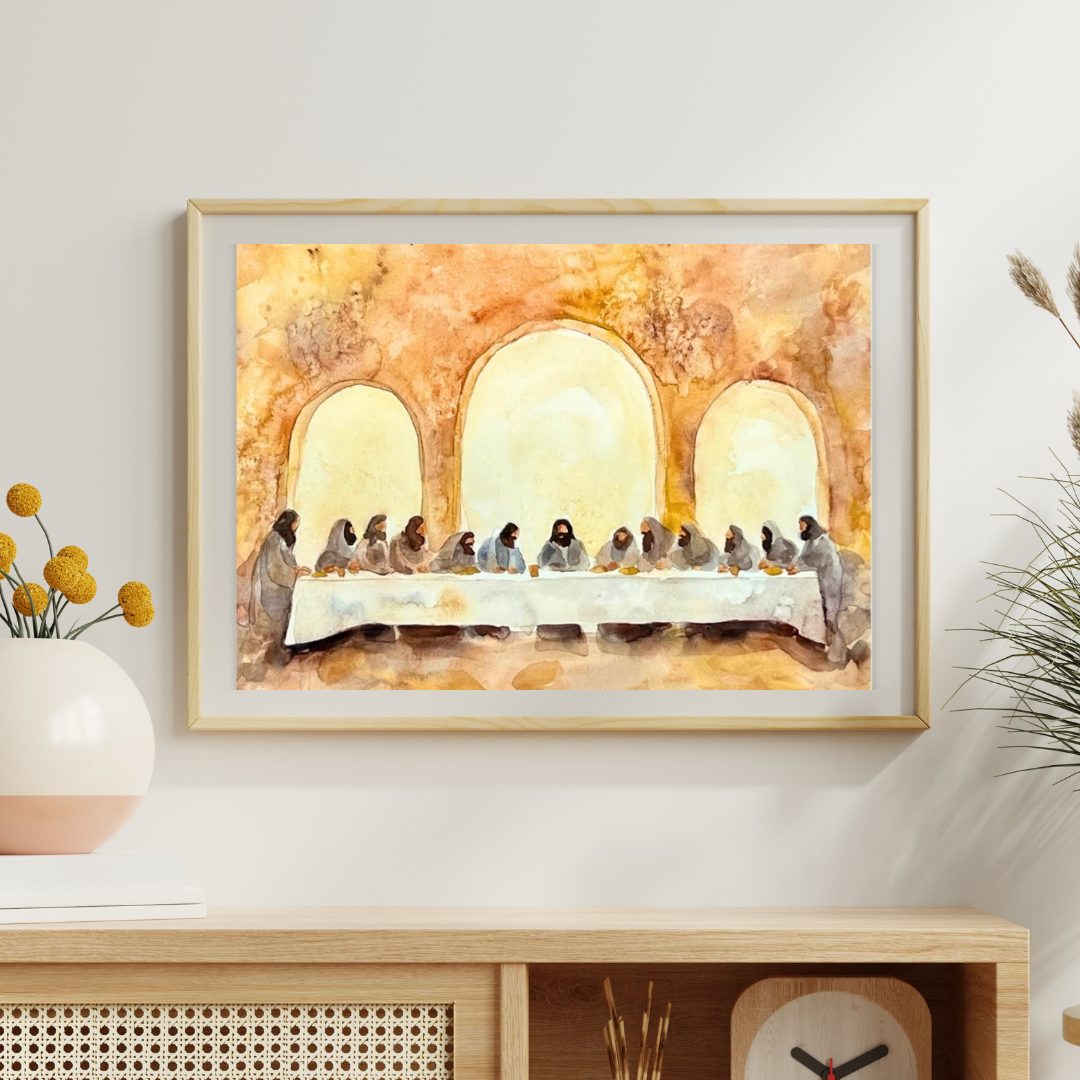 Lord's Supper - Watercolor Print