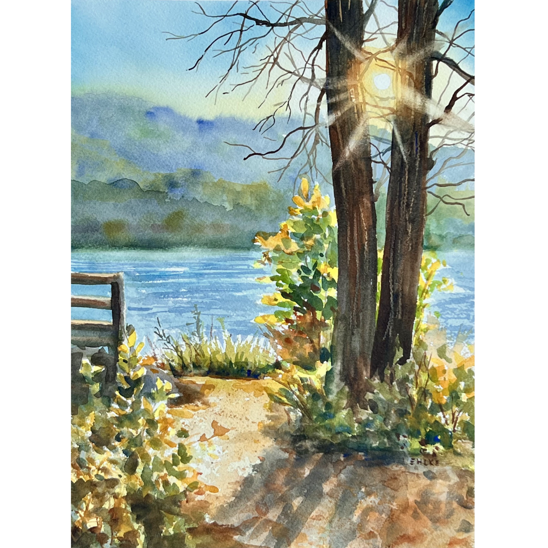 Marsh Sunrise - Watercolor Print