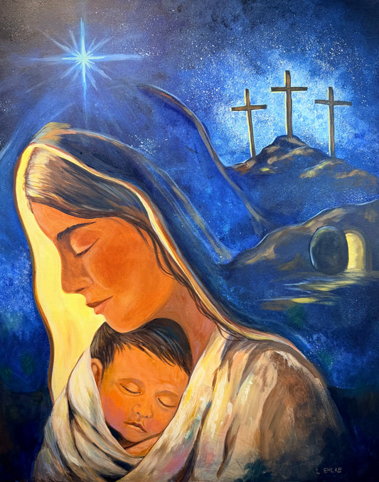 Mary with Baby - Acrylic Print