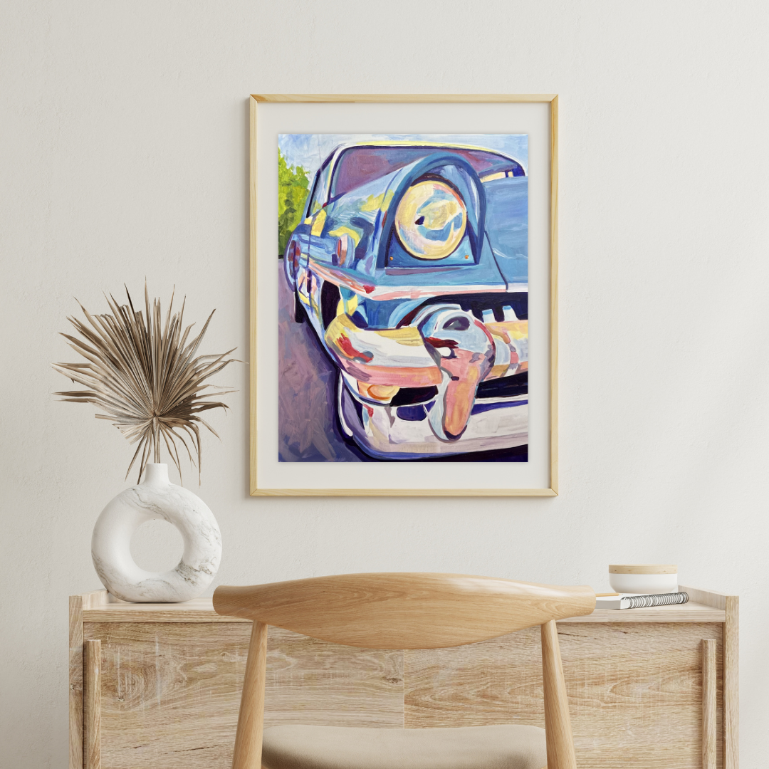 Old Car Close Up - Acrylic Print