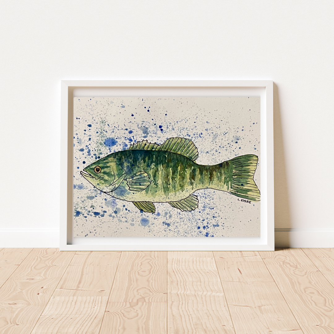 Perch - Watercolor Print