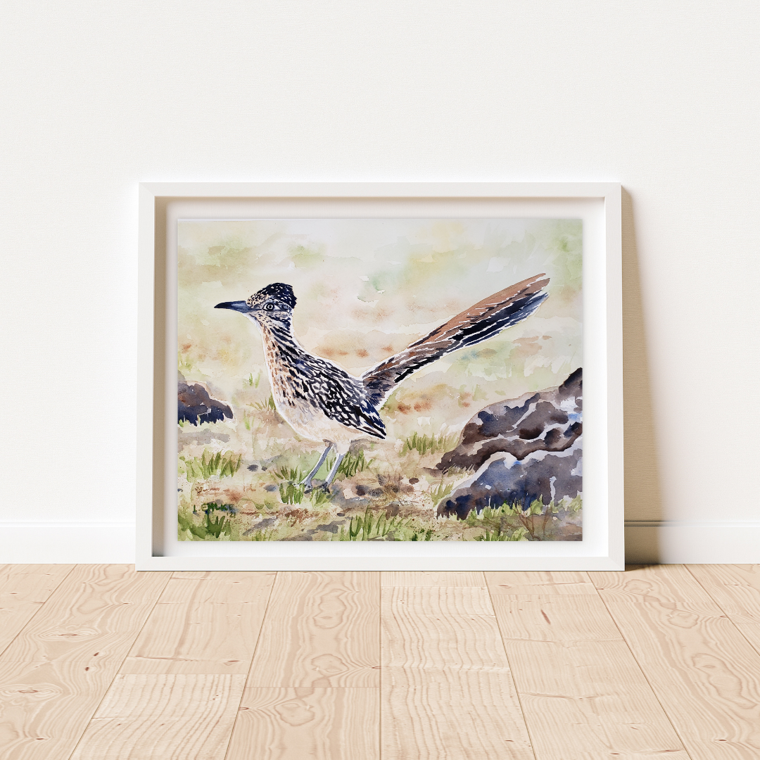 Roadrunner - Watercolor Print
