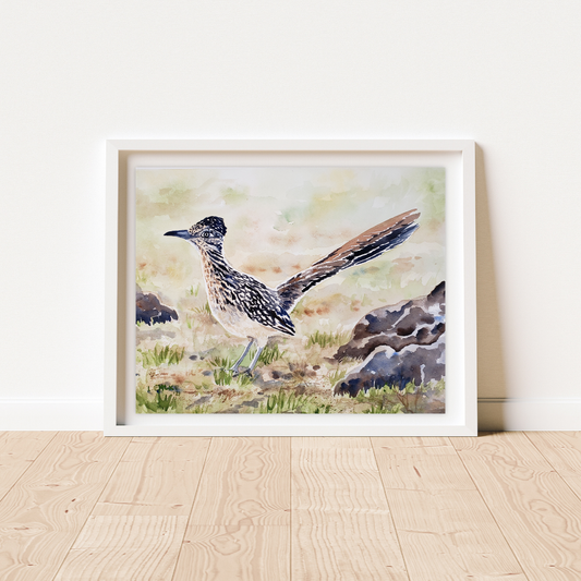 Roadrunner - Watercolor Print